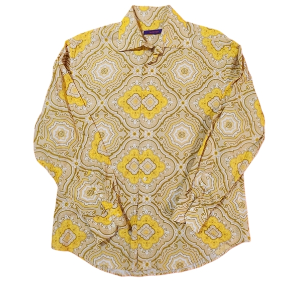 Kuhlman Button Down Printed Design Shirt size 42 - Picture 1 of 12